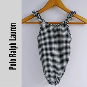 Polo Ralph Lauren Gingham Swimsuit Size 6 Girls